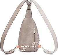 Vista 96 de Telena Riñonera pequeña para mujer, de cuero, cangureras, bolsa de pecho para mujer 3-camel marrón