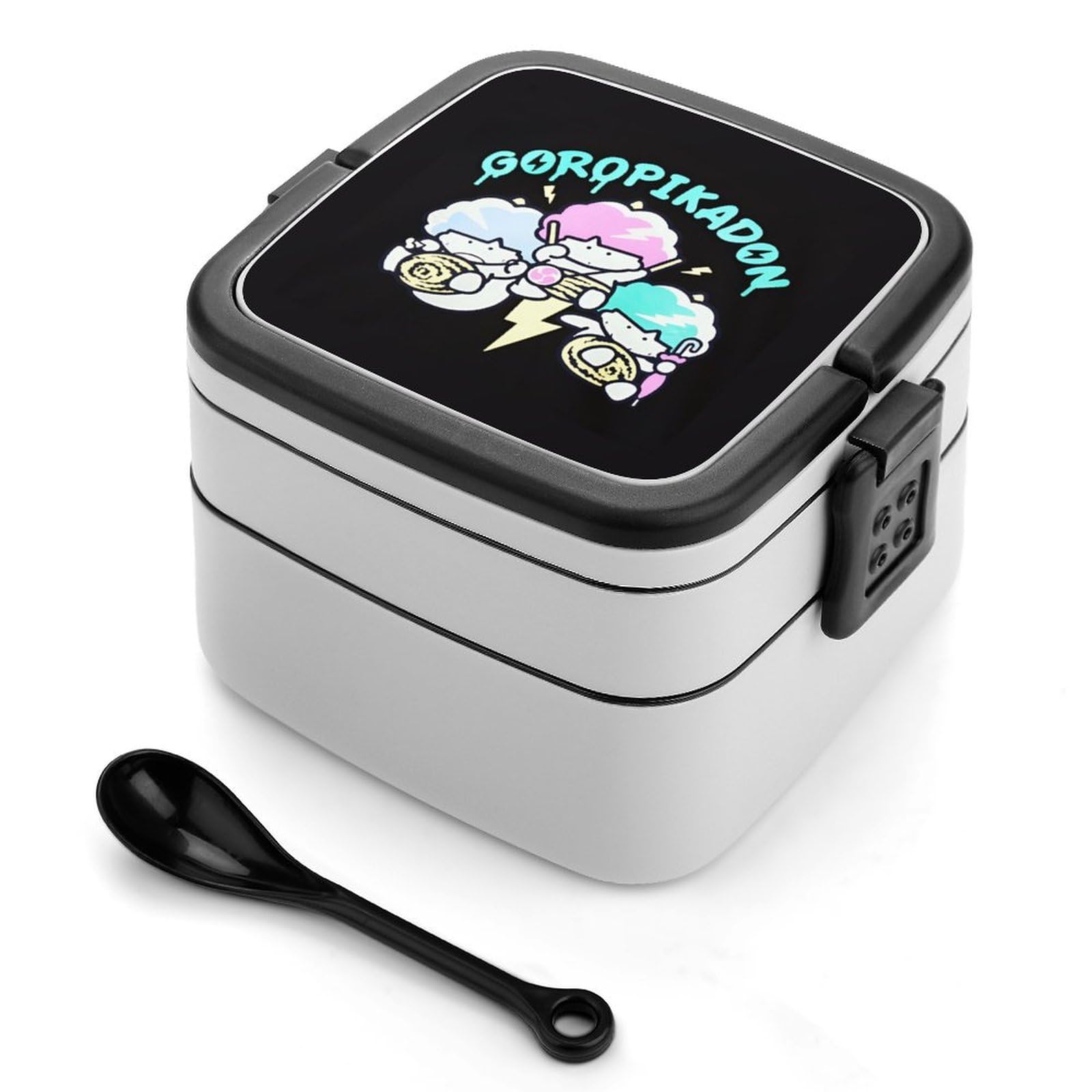 SANRIO　ゴロピカドン　弁当箱 Amazon｜ゴロピカドン 弁当箱 ランチボックス 2段 1000ml 大容量 水