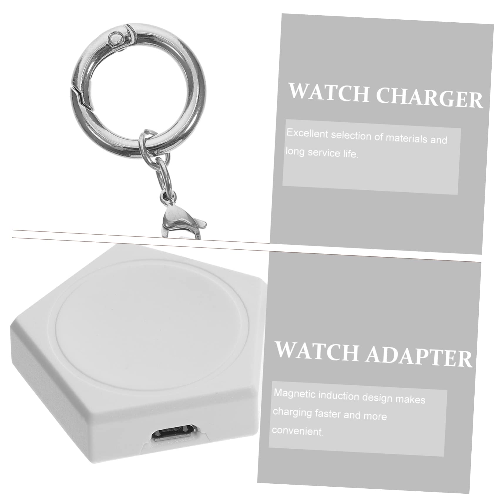 Mikikit 3pezzi Caricatore Wireless Per Orologi Adattatore Portatile Per Watch Stazione Di Ricarica Magnetica Design Compatto Per Casa e Viaggi