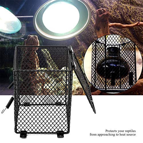 Tomantery Heat Bulb Guard Reptile Lampshade Anti Hot Bracket Cage Heating Bulb Protector Ceramic Lamp Amphibians Anti Scald for Terrarium Lizard - Image 2