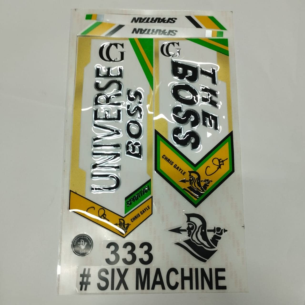 Sportsworld Boss 3D Laminated Glossy Embossed All Shine Cricket Bat Sticker (B0BHPDQ2S9) Amazon Price History, Amazon Price Tracker