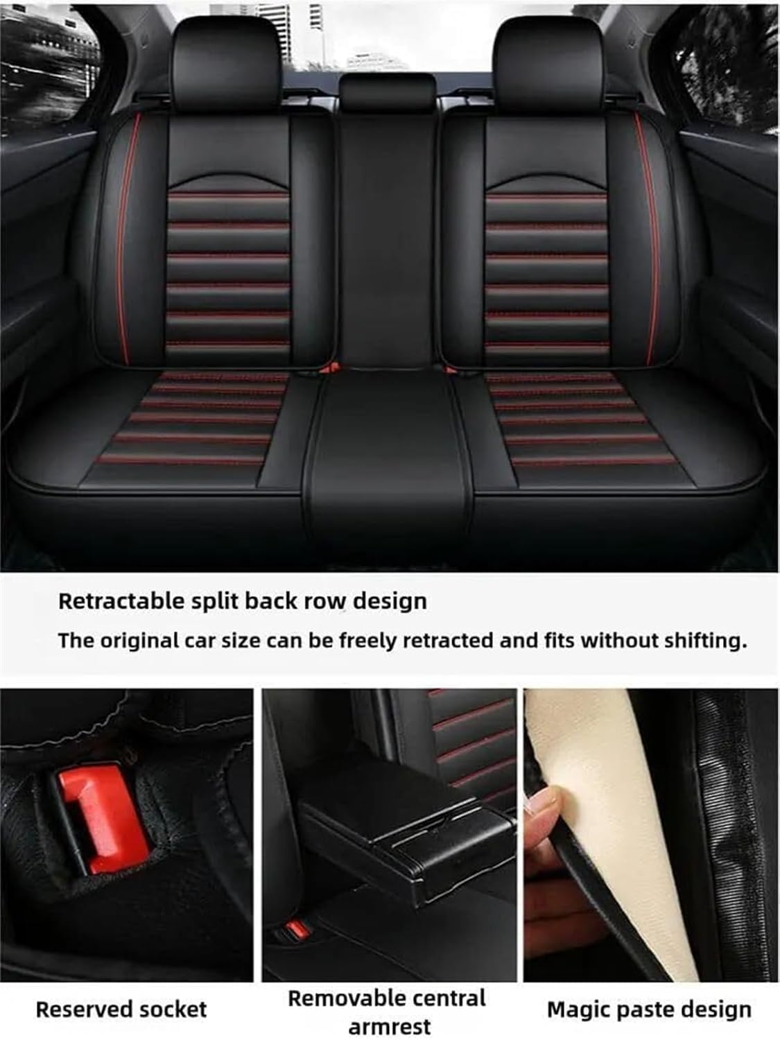 Housses De Siège Auto - DACIA - Noir - Tissu Respirant - Compatible