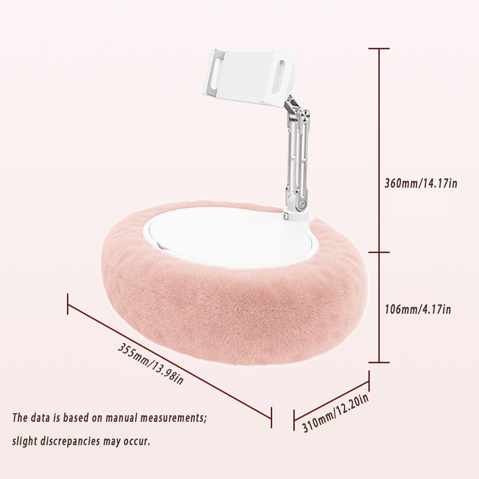Almohada de Soporte para Tableta,Soporte Giratorio de 360 Grados | soporte multiángulo para teléfono celular,para coche, gimnasio, hogar, oficina, mesa, dormitorio, viajes
