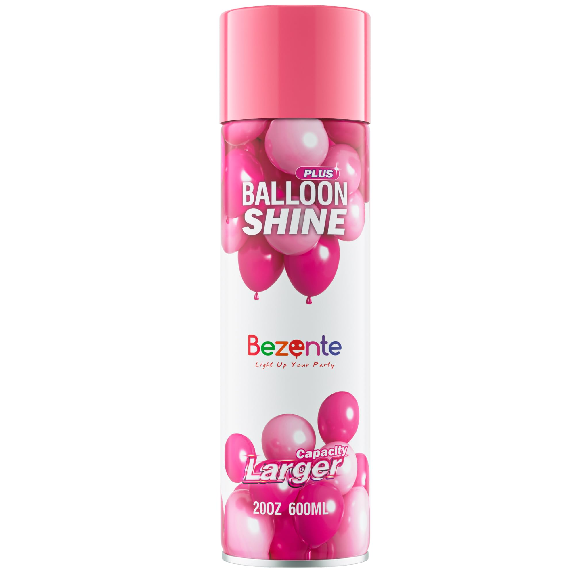 Bezente Balloon Shine Spray - 20 oz High Shine Balloon Spray, Waterproof, Long-Lasting Antioxidant, Odorless, Instant Shiny Effect for Party Balloons
