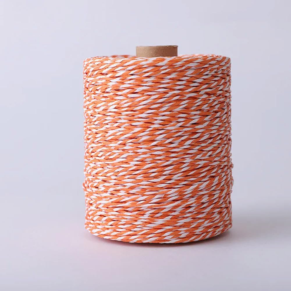 VIXDA 280M Raffia Straw Gold Line Cotton Yarn Crochet Yarn For Diy Knitting Summer Straw Hat Handbags Cushions Hand Woven Straw Yarn