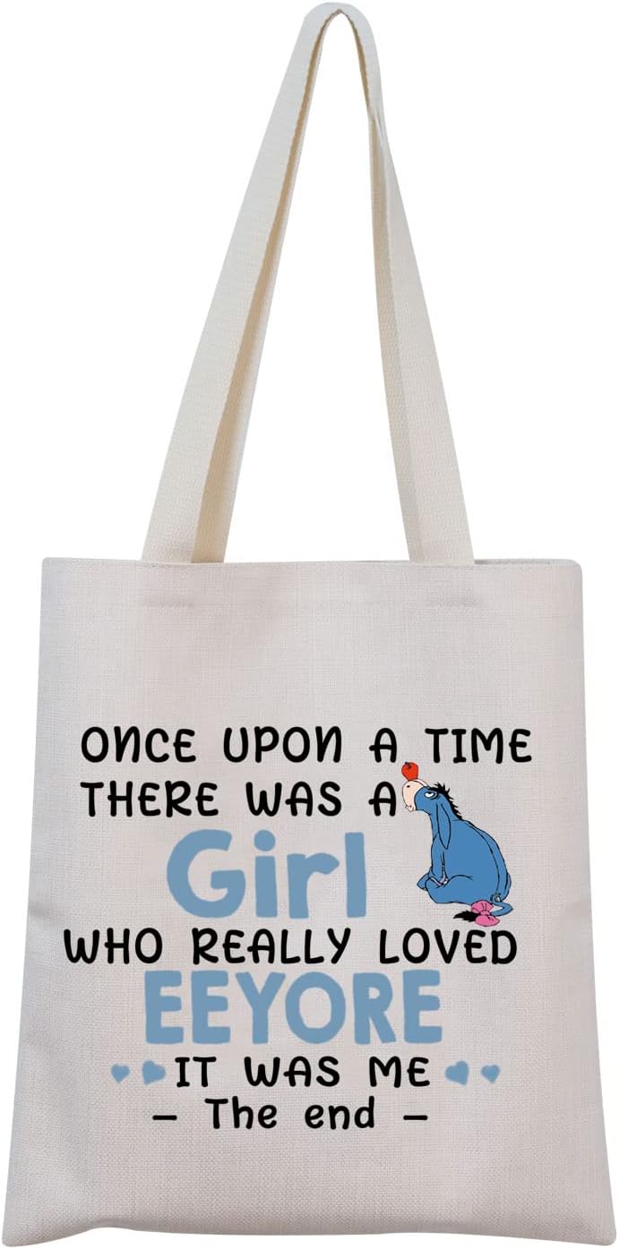 ZJXHPOFunny Cartoon Character Lover Gift There Was A Who Really Loved Zipper Pouch Makeup Bag (Once Cartoon Tote bag)