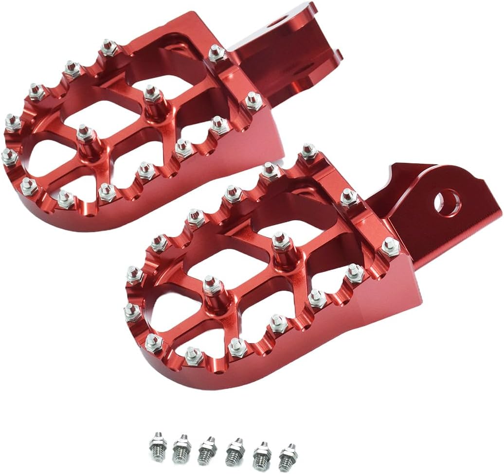 KZLM Dirt Bike Foot Pegs CNC Footpegs Foot Pedals Rests For CRF150F CRF230F 0319
