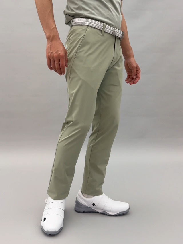 Amazon | [デサントゴルフ] ロングパンツ スラックス ストレッチ 無地 