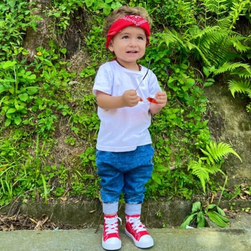 Calça Jeans Roupa Bebê Infantil Menino Menina Unissex Maternidade Enxoval (BR, Idade, 1 Ano, MARMORI