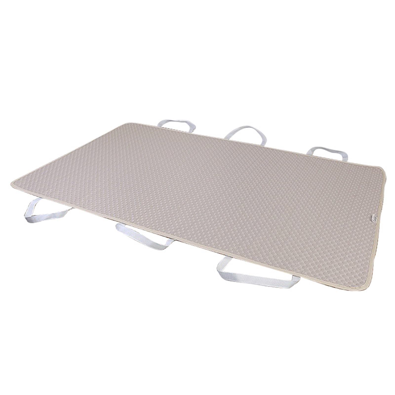 Seda Helada Protector Cama Engrosadas a Prueba de Fugas Empapadores Cama Adultos Lavables, Elevables Empapador Protector de Cama(Khaki,L)