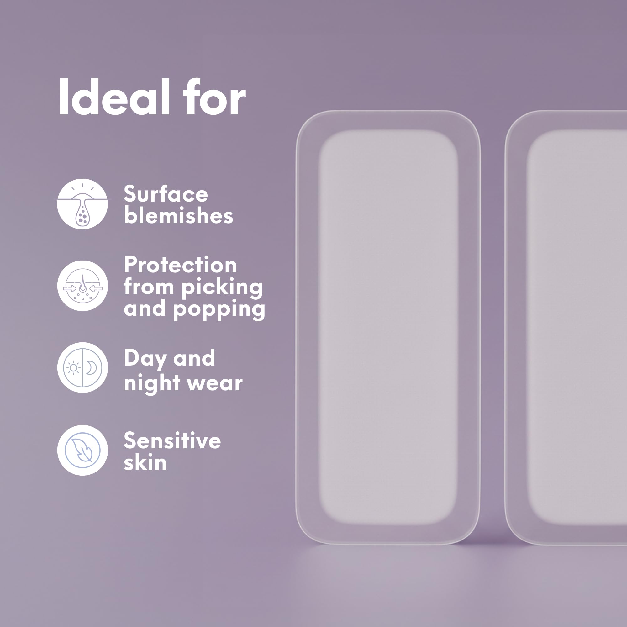 SKIN CHOICE Large Pimple Patches - Breakout Patch Classic Xtra - Mighty Large Spot Patches, Large Hydrocolloid Patch, Vegan, Cruelty-Free, Korean Skin Care (Pack of 10)