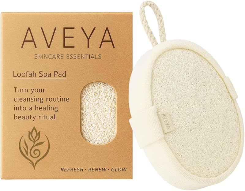 Bucha de Luffa Natural A V E Y A SKINCARE ESSENTIALS com Alça para Mãos, 1 unidade