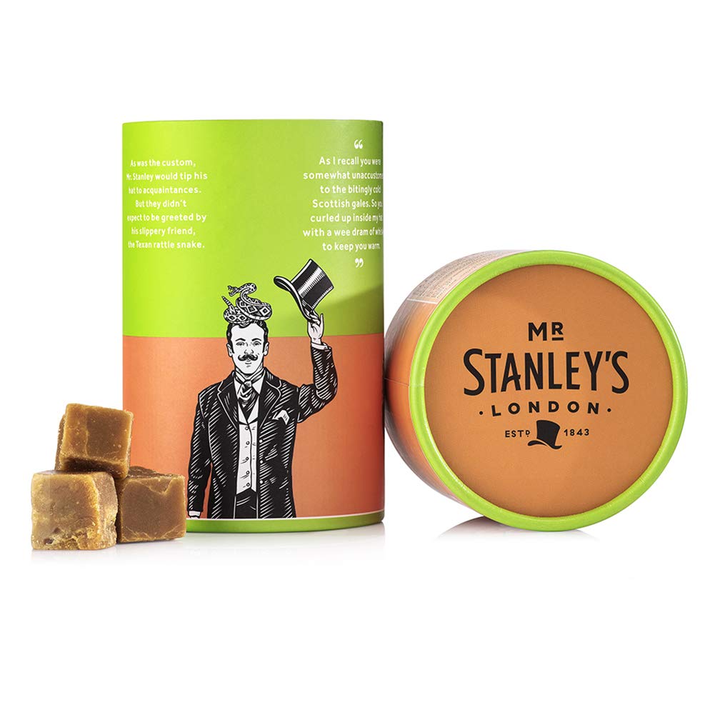 Mr Stanley's Whisky Toddy Fudge – Butter Fudge with Whisky & Stem Ginger, 150g – Pack of 1