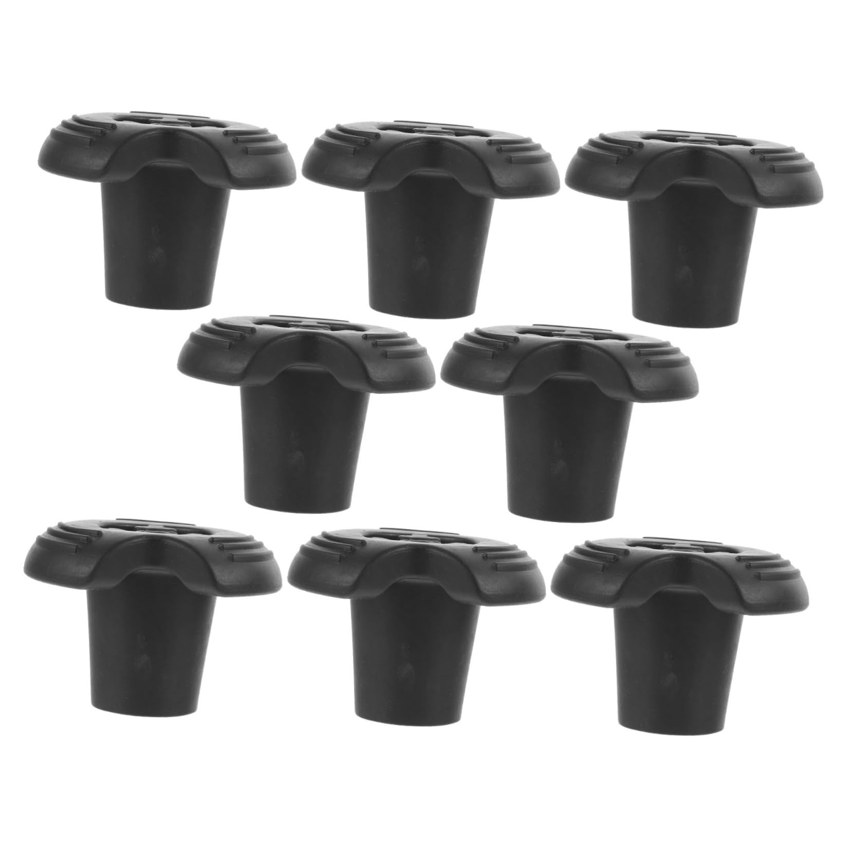 Mipcase Punte Antiscivolo per Bastoni da Trekking 19Mm Copripiedi in Gomma 8 Pezzi Assorbimento Urti Accessori Sostitutivi per Stampelle e Bastoncini da Escursionismo Stabilità su