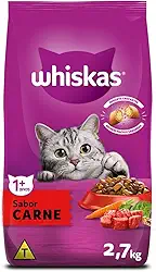 WHISKAS Ração Carne Gatos Adultos 2,7 kg