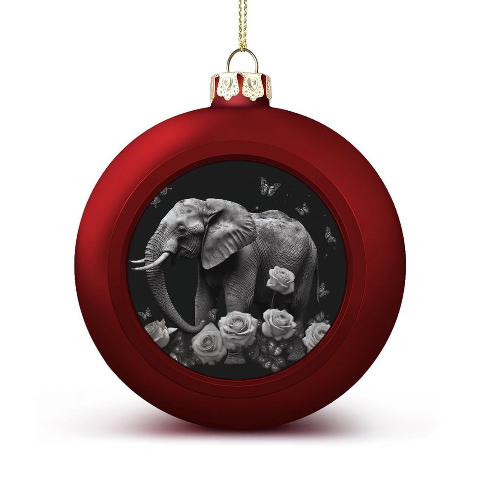 Ornements éléphant et papillon de Noël incassables sécurité sapin enfants animaux