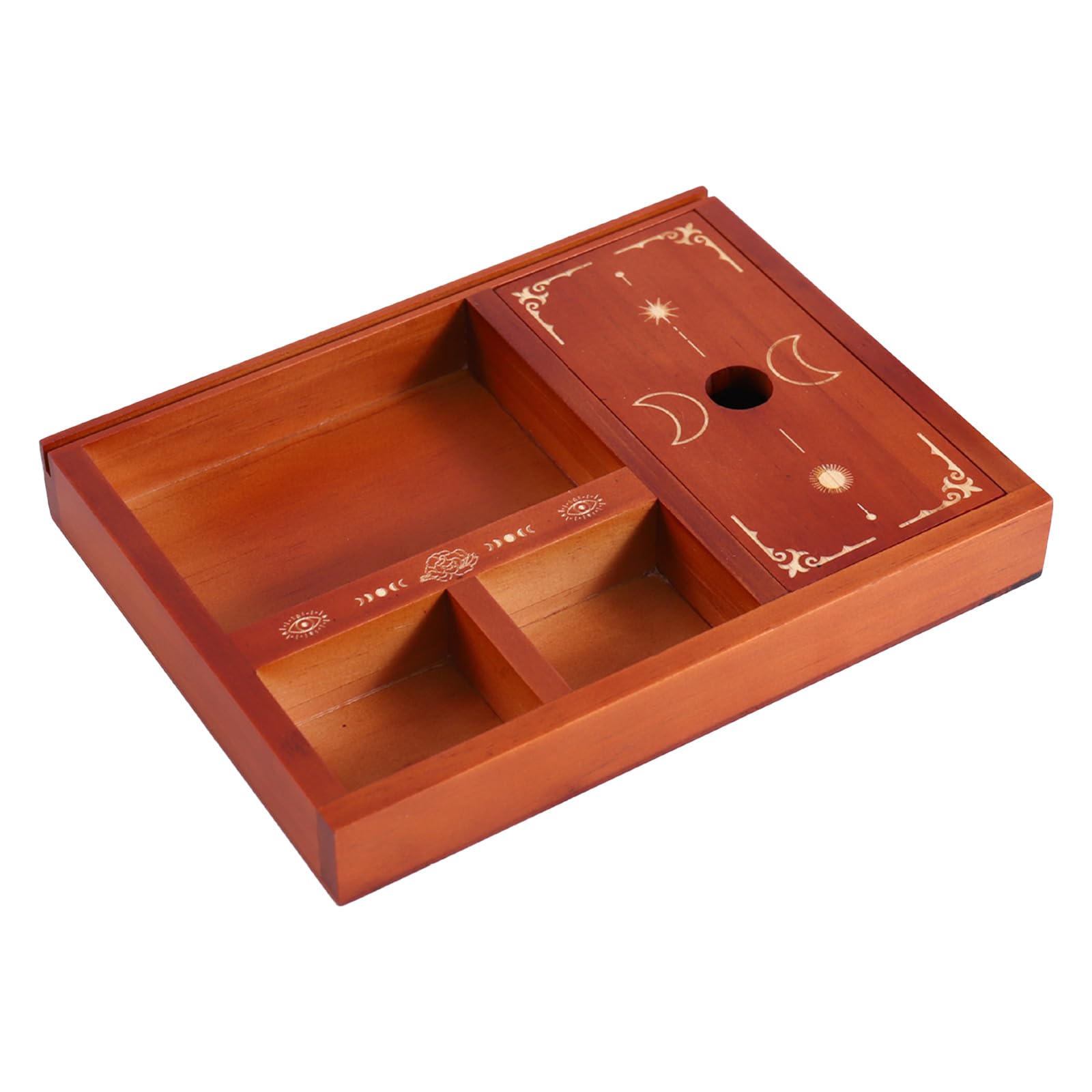 Kalttoy Multicolor Stylish Tarot Card Display Stand Wood Divination Tools Shelf Space Saving Organiser Tray For Crystals And Jewelry Decorative Organiser Tray