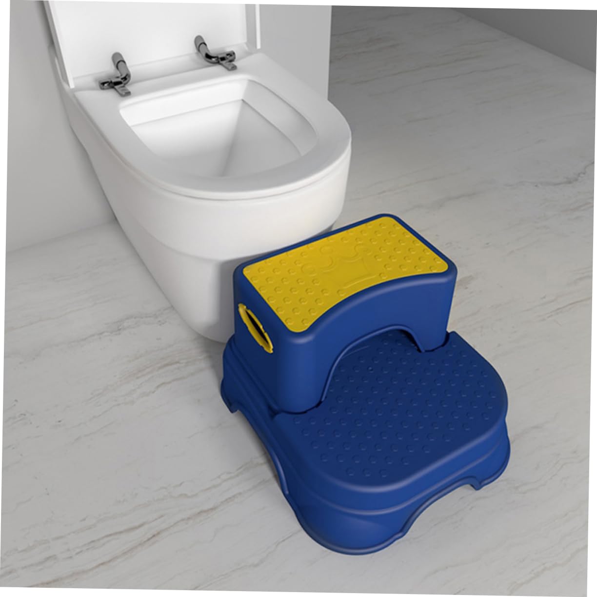 1 Pieza Antideslizante para Doble Capa Escalón Multifuncional para Baño y Dormitorio Material Resistente y para Aprendizaje Lavado y Aseo