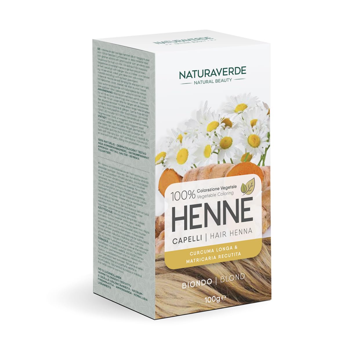 Naturaverde Colorante Vegetale Henné Biondo 100 gr
