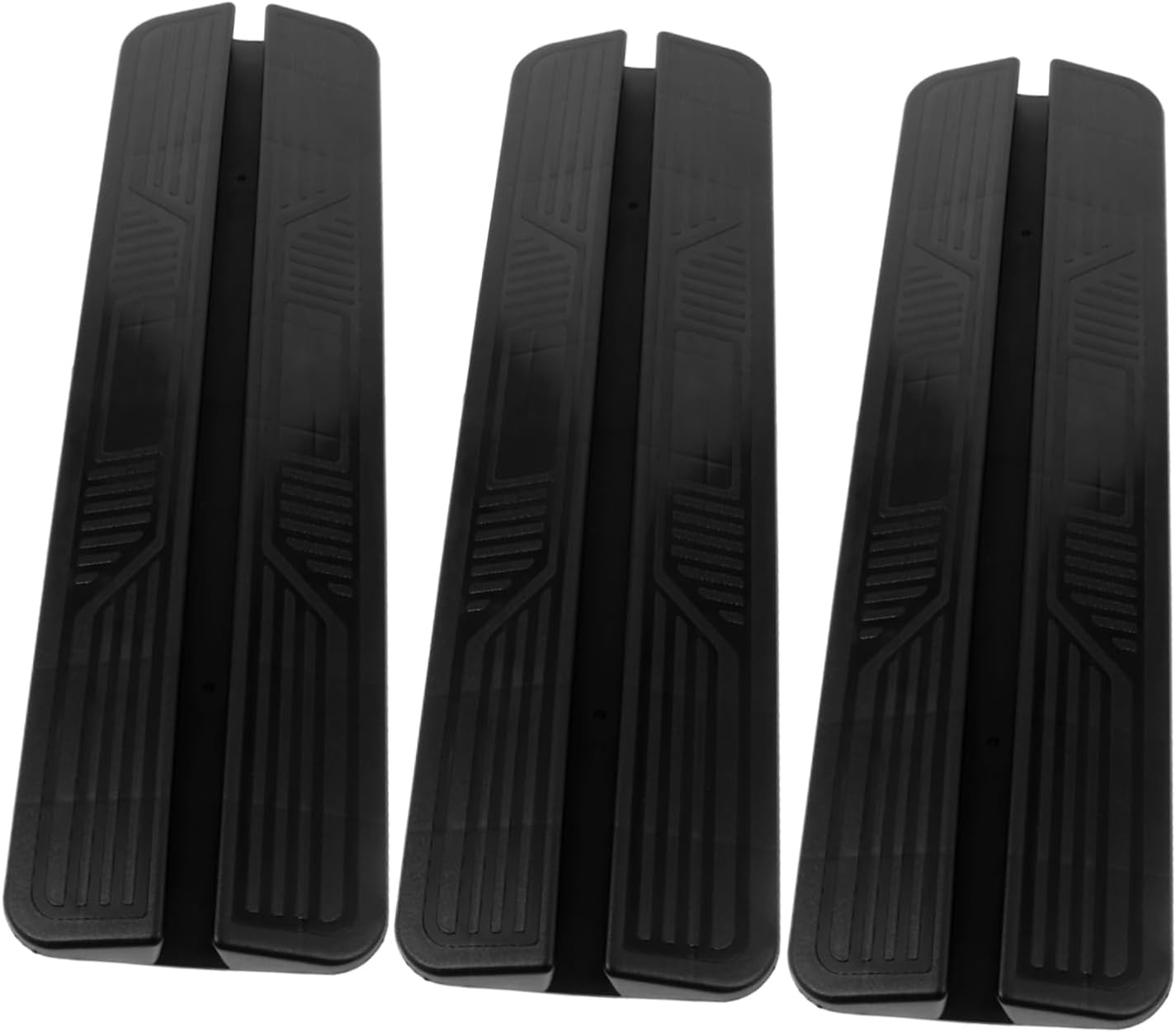 ORFOFE 3pcs Durable Dog Ramp Accessory for Doorways Easy Installation Sill Ramp for Pets and Toddlers Non-Slip Design for Indoor Use Black Color