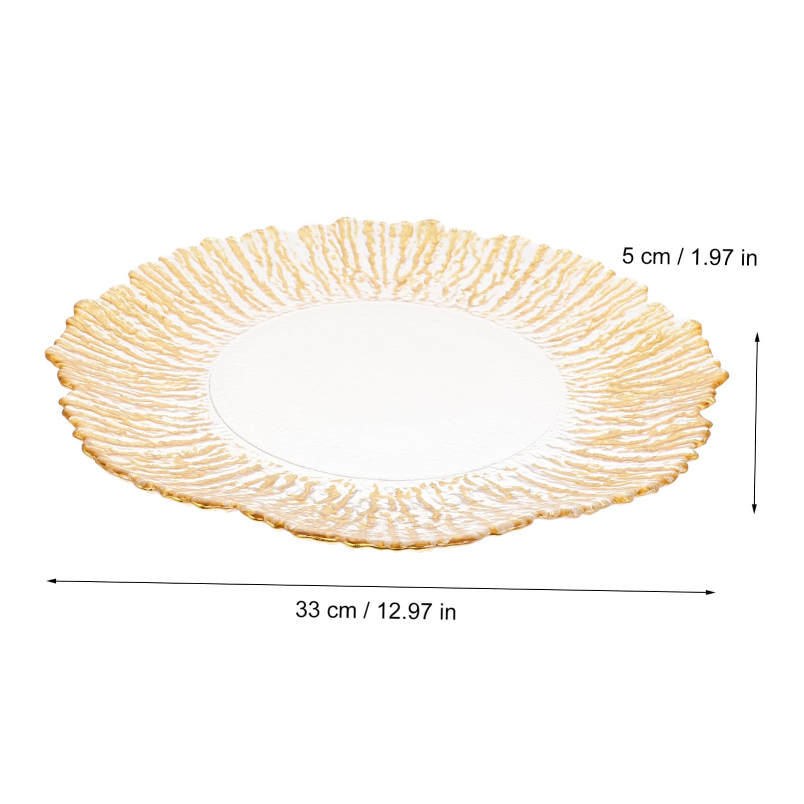 Cabilock Luxuriöses Obsttablett Aus Glas Schüssel Dekorativer Snackhalter Für Süßigkeiten Obst Und Gemüse 32 Cm Groß