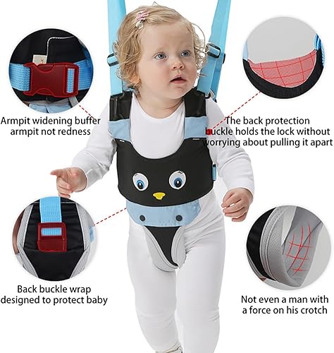 Miniatura 6 de Arnés para caminar para bebés, ayudante de mano para niños, arnés de andador para niños pequeños, cinturón ajustable para ayudar, ayuda a aprender a