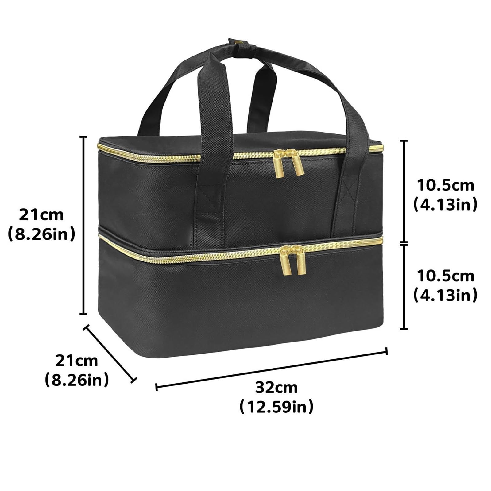 Porta Smalti Valigetta Unghie Borsa Portaoggetti For Smalto A 2 Strati Con Tasca Superiore For Nail Art Borsa Viaggio