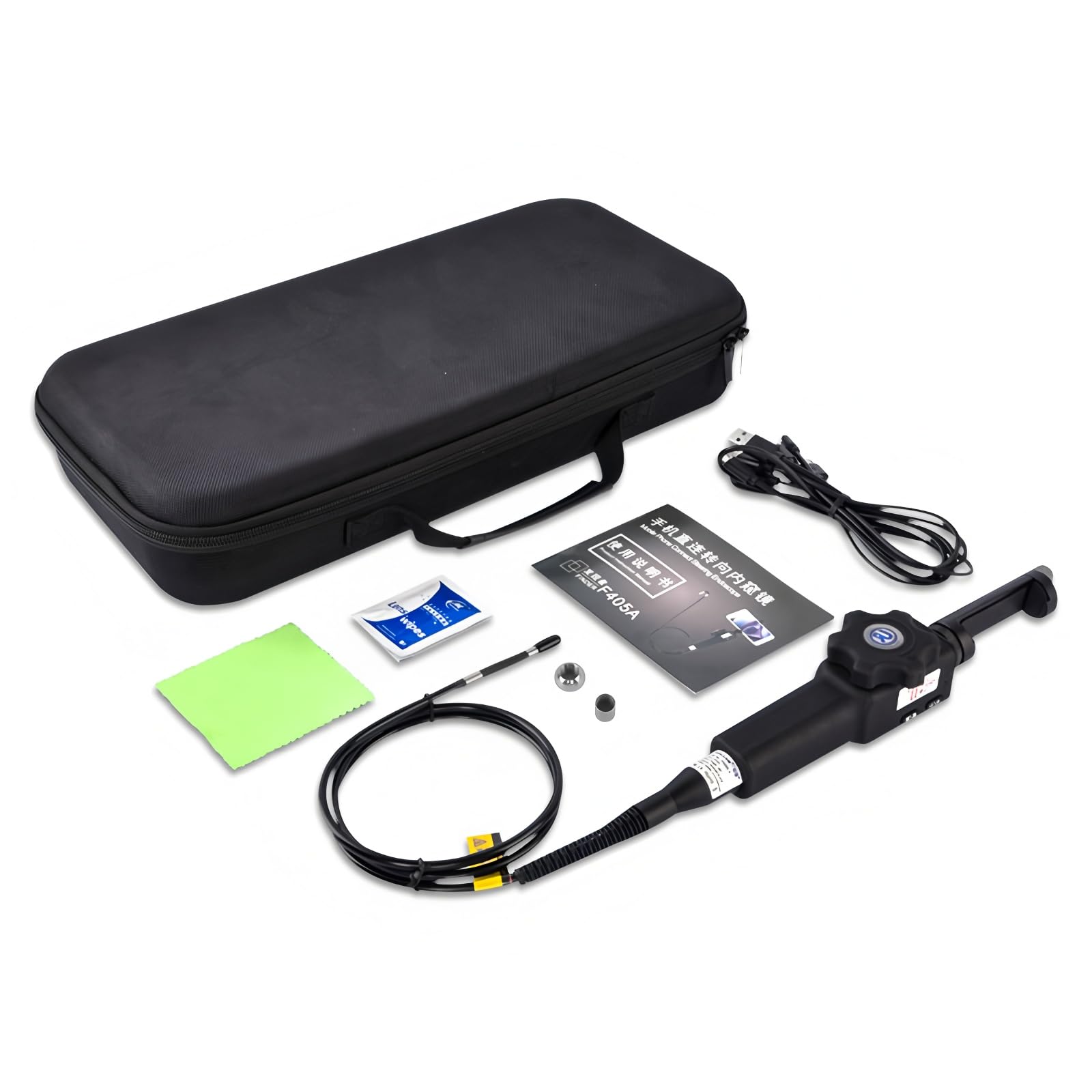 Fotocamera di ispezione 1080P vista laterale da 5,5 mm e 1M, borescope endoscopico impermeabile IP67 per l'ispezione di tubazioni, scarichi, muri e veicoli