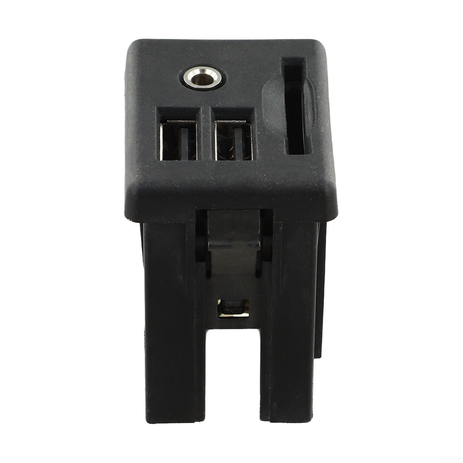 Remplacement port double USB AUX de précision en ABS noir pour Cadillac