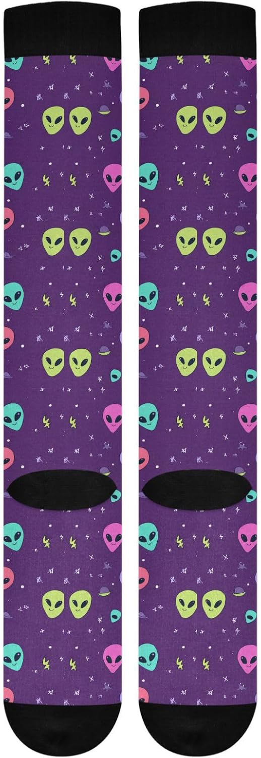 Wusikd Cute Penguin Compression Socks for Women and Men Circulation Long Socks for Athletic Running 1 - Image 9