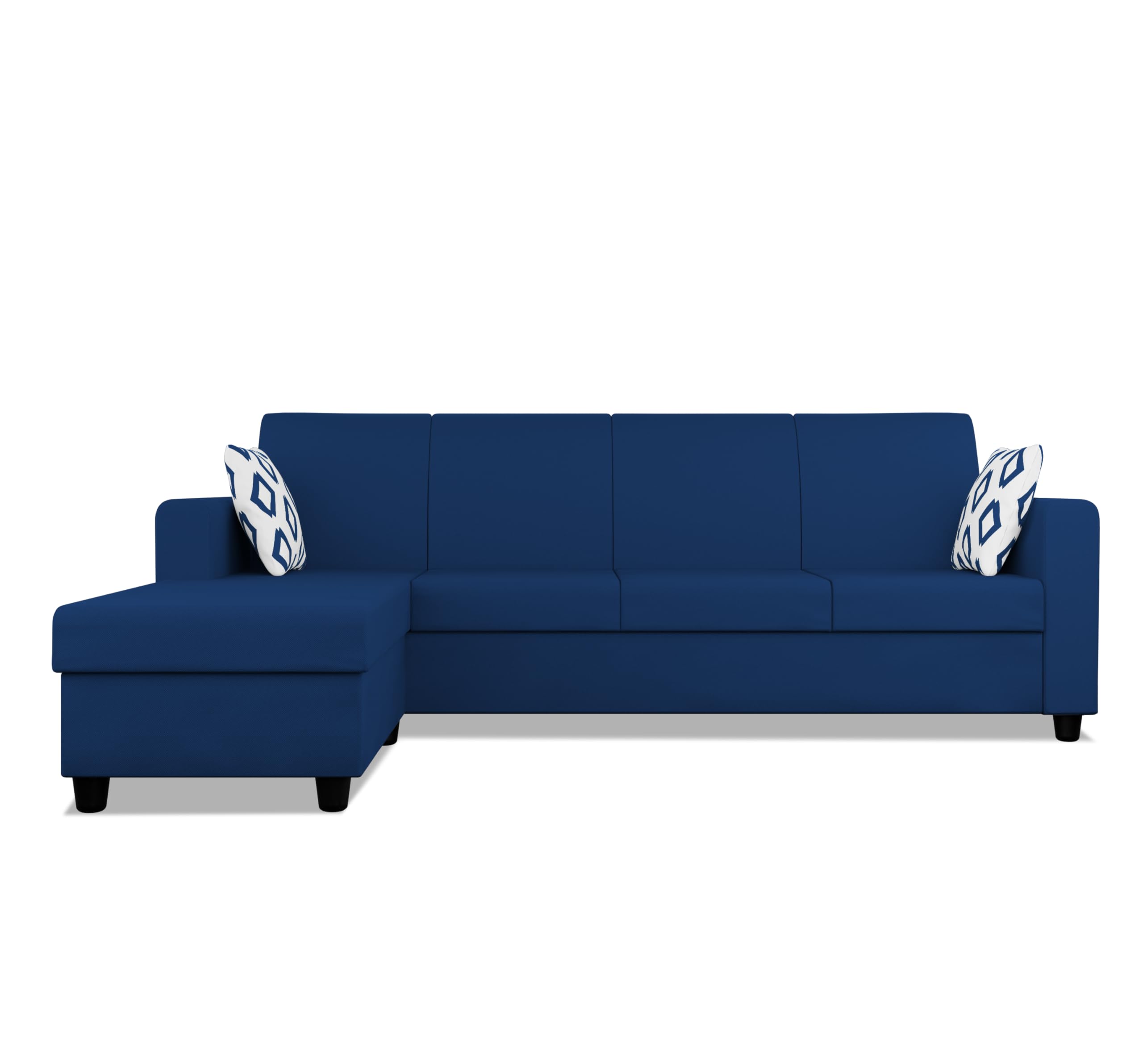 Adorn India Monteno L Shape 5 Seater Sofa Set LHS(Blue) (B0DHSN551N) Amazon Price History, Amazon Price Tracker