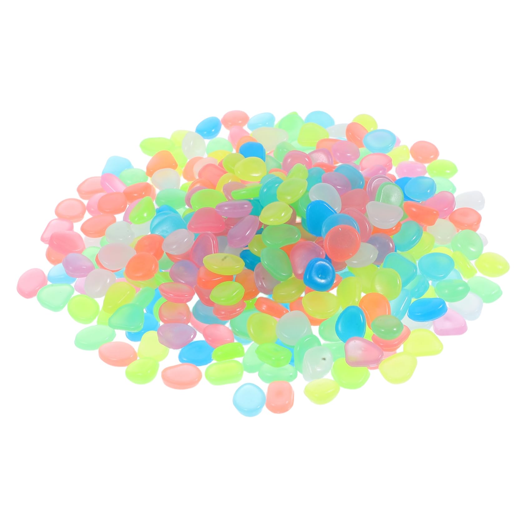 KESYOO 500pcs Luminous Pebbles Glow in The Dark Rocks Aquarium Gravel Pebbles for Plants Fish Tank Rocks Decorative Gravel Decoration Stones Gravel for Landscaping Luminous Gravel Resin