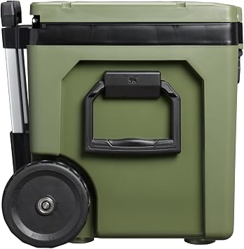 Stanley Adventure Outdoor Cooler with Wheels 50 qt | Heavy Duty Outdoor Camping Cooler with Easy Carry Side Handles | BPA-Free | Dried Pine