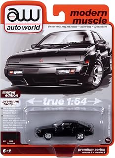 Auto World 64402 1:64 Modern Muscle 1987 Mitsubishi Starion Series B Black