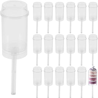 30Pack Cake Push up Pop Containers,Plastic Push up Cake Pop Container Plastic Cake Push up Pop Container with Lid for Cake, Ice Cream, Dessert, Jelly, Wedding Birthday Party