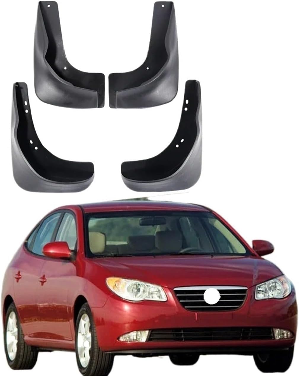 Mudguards Compatible with Hyundai Elantra 2007 2008 2009 2010 HD Mud Flaps Splash Guards Flap Fender Rear Wheel Car Styling 4Pcs Accessories