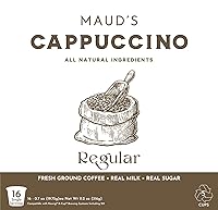 Vista 4 de Mauds Cápsulas de café clásicas de capuchino tostado medio de 16 quilates producción de energía solar reciclables de una sola porción de 1 paso 100