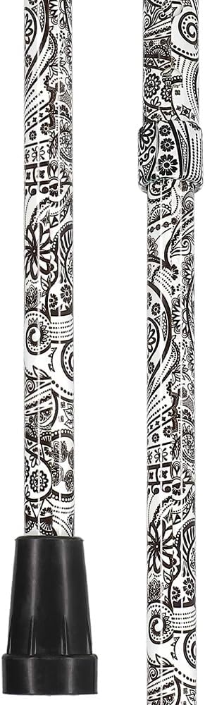 Royal RC Canes Stylish Walking Sticks – Rhinestone Collar Designer Adjustable Canes Colorful – Best Gift for Men and Women Light Weight Aluminum Shaft & Safe to Walk