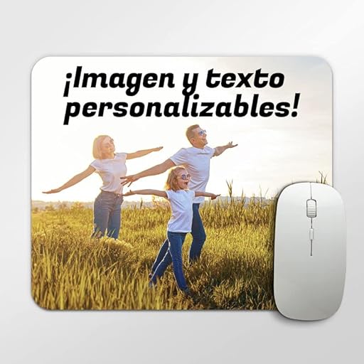 Tenvinilo | Alfombrilla Ratón Personalizada | Imagen y Texto | Accesorios Ordenador | Regalo Original | Antideslizante | Impermeable | Lavable | Ecológica | 25 x 20cm | Ya disponible en tu tienda friki favorita! En mundofriki.es!