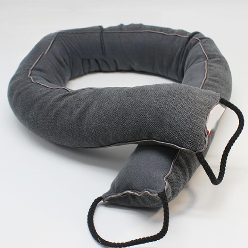 Door Draft Stopper,36 Inch Weighted Under Door Noise Cold Wind Air Blocker,Heavy Duty Soundproof Draft Guard Gap Snake for Bottom of Doors and Windows (Dark Grey)