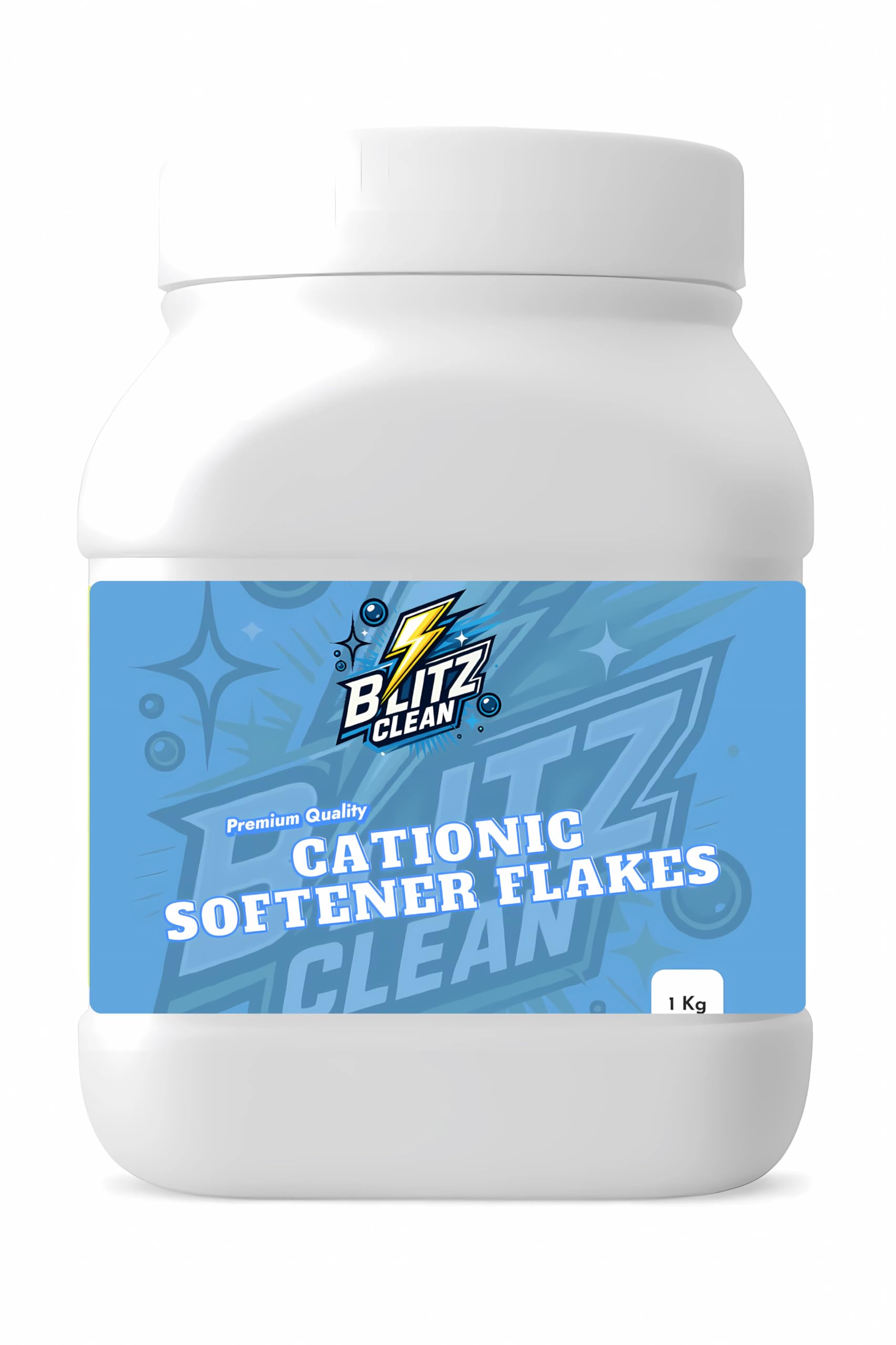 BLITZ CLEAN Cationic Softener Flakes for Laundry 1kg | Cold Water Softener Flakes | Industrial Grade | Boosts Softness, Tear Strength & Static Control | For Textile & Commercial Laundry Use-image-9