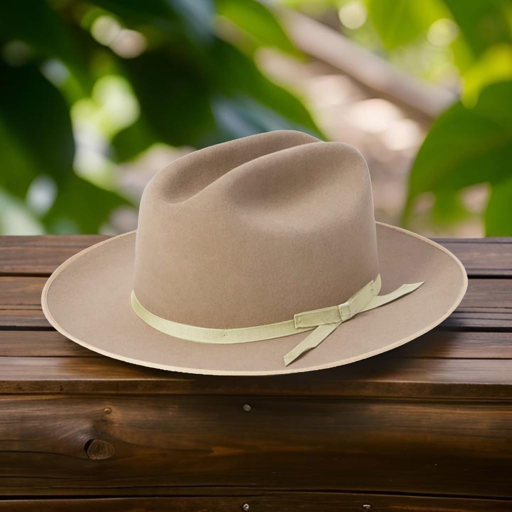 Wool Homburg Top Hat Exotic Panama Porkpie Hat Surprise Gift for Boyfriend