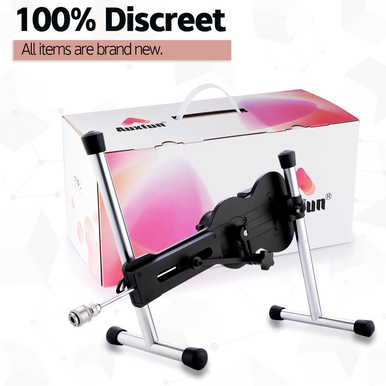 Máquina Sexual Premium para Adultos Auxfun Máquina de Amor Ajustable con Consoladores Realistas Masturbación con Control Remoto Juguetes Sexuales de Empuje para Hombres y Mujeres