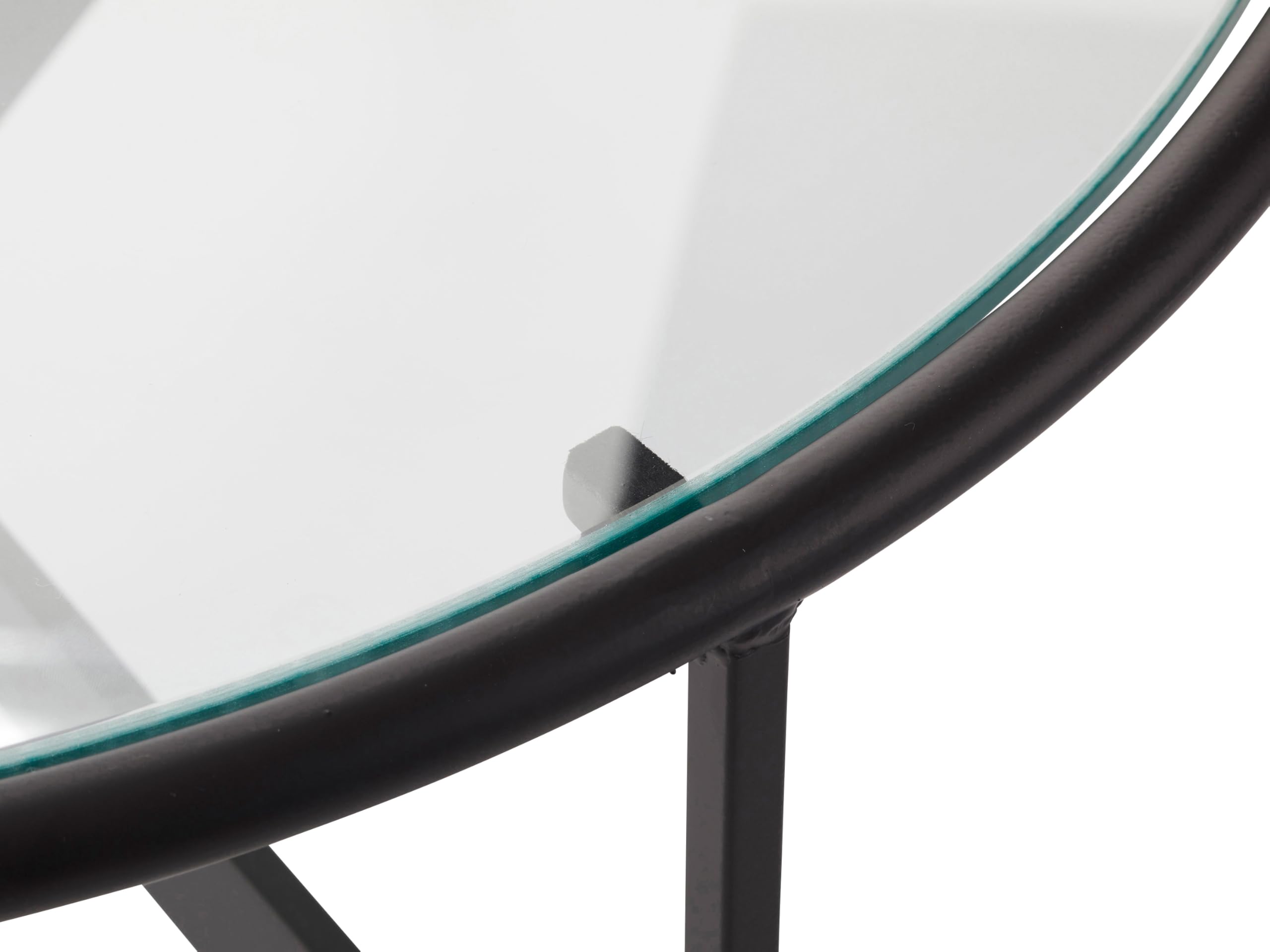 Lサイズ ガラステーブル サイドテーブル 高さ36cm HIT-241 N01 Amazon