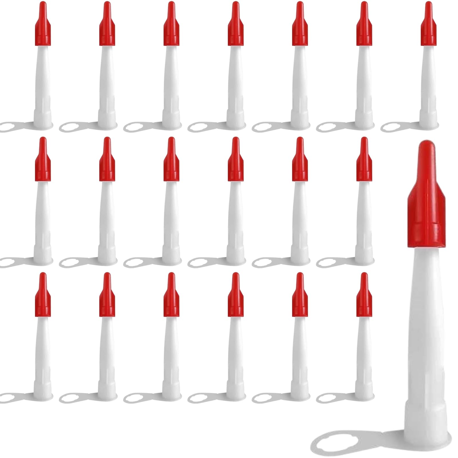 40 Pieces Silicone sealant Nozzles Caulking Tips with Screw Caps