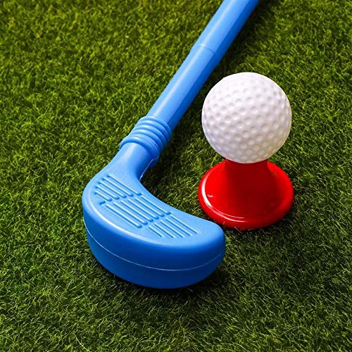 Tongina Conjunto de Clube de Golfe Infantil de Plástico 3 Tacos de Golfe 2 Buraco de Prática com Ban