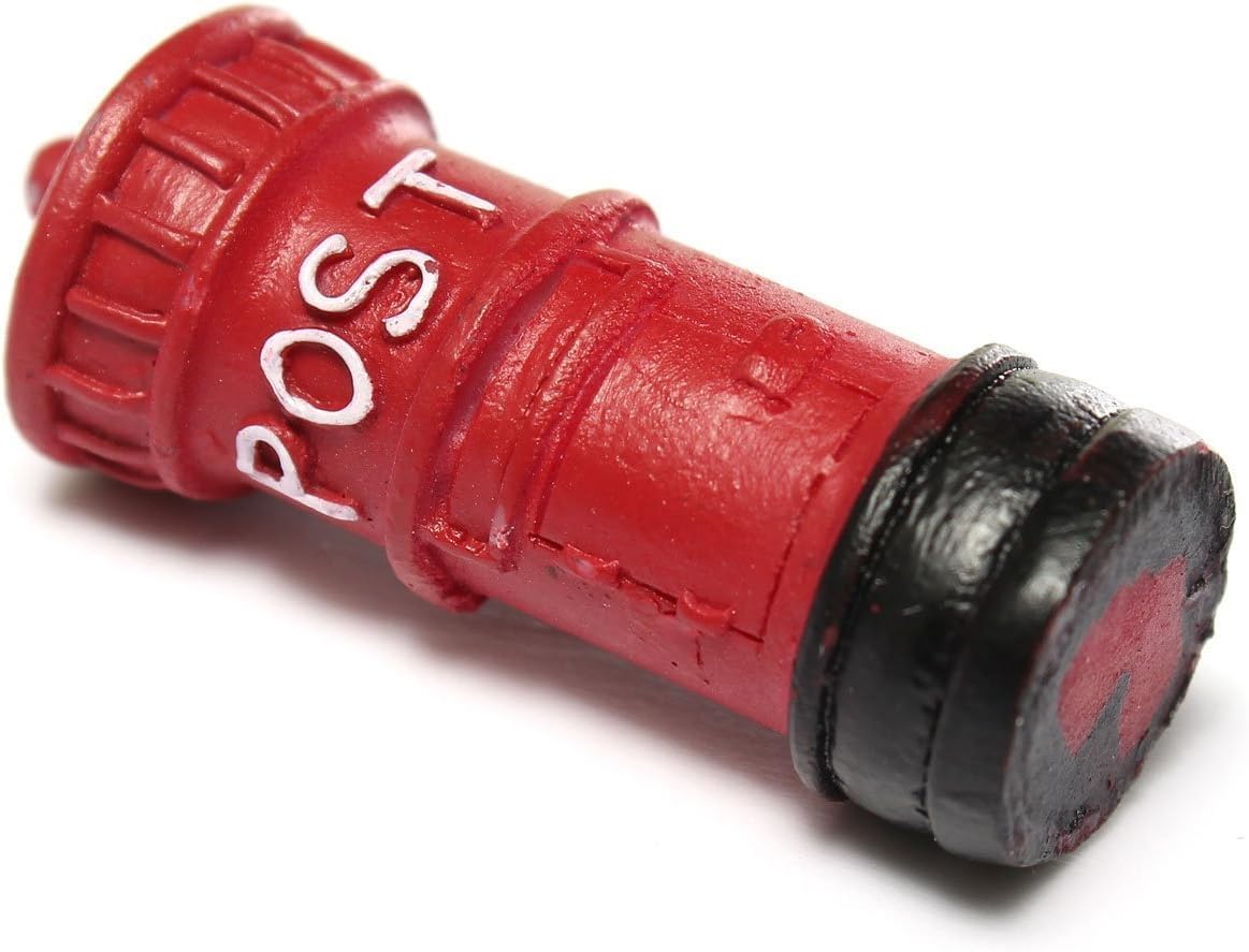 Red Miniature Retro Postbox Craft Dollhouse Decor Garden Fairy Ornament Flower Pot Plant Home DIY, Garden Décor - Image 3