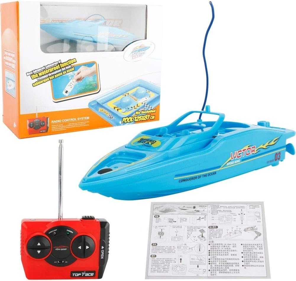 4 Channel High Speed Ferry Speed Boat Remote Control Boat Water Model Airplane Toy Water Circulation Boat Over Competition Submarine Charging Children Adult Ship