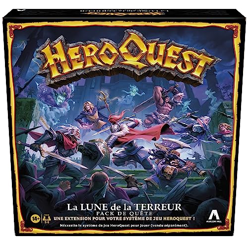 Avalon Hill HeroQuest Questpaket Der Mond des Terrors HeroQuest Spielsystem erforderlich Rollenspiele für 2 bis 5 Spieler ab 14 Jahren Grün Blau und Weiß