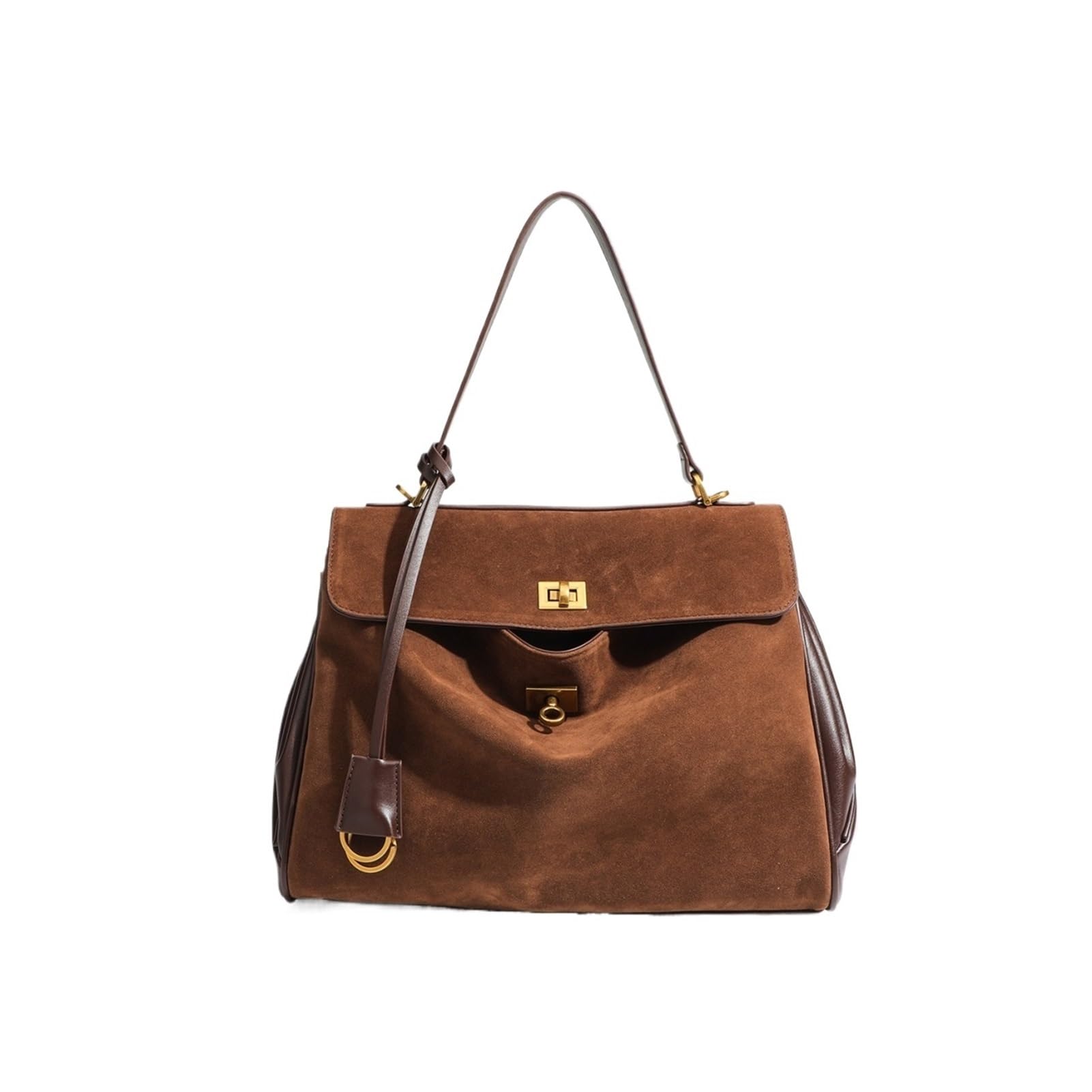 Bolso de mano Retro for mujer otoño, bolso hombro gran capacidad piel ante, Vintage for viajes trabajo diarios